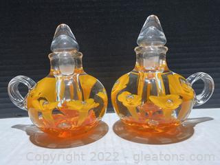 Joe St. Clair Handmade Glass Perfume Bottle Paperweights