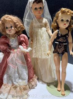 Three Vintage Dolls