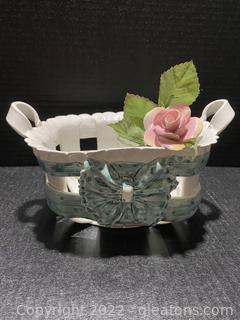 Handmade Porcelain Lattice Basket