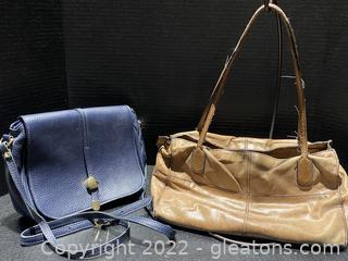 Two Genuine Leather Hand Bags