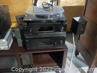 Huge Entertainment Lot Featuring Sony Audio/Visual Control Center (2) Some Items only in 2nd Pic 