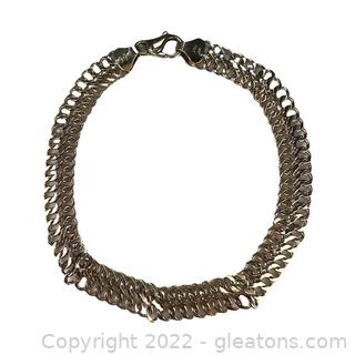 Nice Woven 14K Yellow Gold Bracelet
