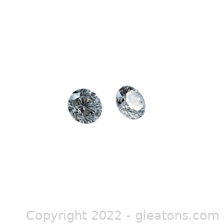 Pair of Loose Round Brilliant Diamonds (.13ct)
