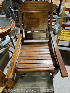 Antique Throne Arm Chair 