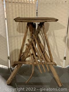 Rustic Twig Accent Table
