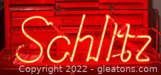 Vintage Schlitz Neon Beer Sign