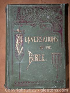 1894 Conversations on the Bible, Its Statements Harmonized & Mysteries Explained by Enoch Pond
