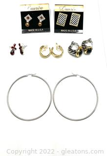 Ladies Earring Collection (Lot of 6) 