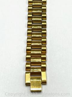 Men’s “Rolex” Style Gold Tone Stainless Bracelet 