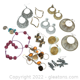 Earring Costume Jewelry Lot
