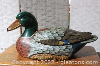 Painted Mallard Drake Decorative Duck 