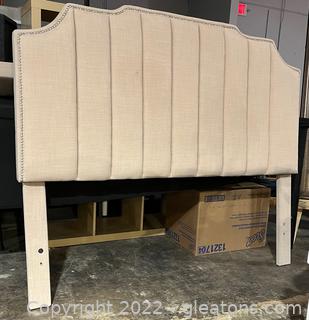 Beige Upholstered Headboard & Footboard by Safavieh (Not all pictured together) 