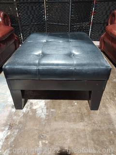 Ebony Tufted Coffee Table Ottoman 