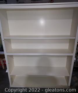 Nice Wooden Bookshelf has one More Shelf Than What is Pictured 