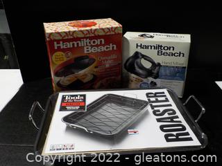 Whip-Up Some Delicious Quesadillas ! Hand Mixer ,Roasting Pan, Quesadilla Maker 