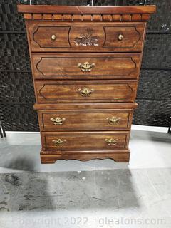 Mid Century Traditional 5 Drawer/Chest