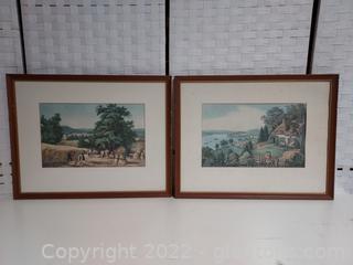 Pair of Framed Art Prints