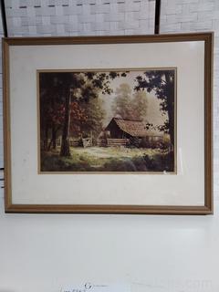 Lovely Framed Print of Old Barn