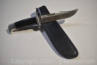 Buck 199v Knife with Leather Sheath 