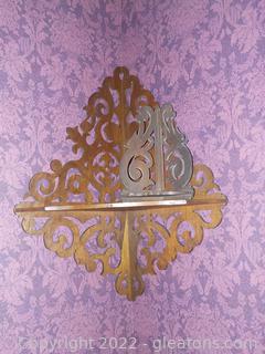 East Lake Style Wooden Corner Shelves (2)