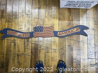 1963 God Bless America Sign