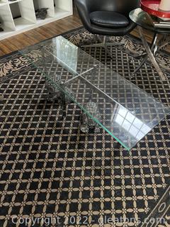 1960s Glass Coffee Table
