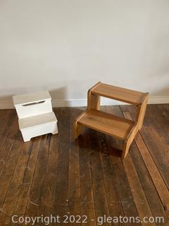 2 Wood Stepstools