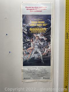 Italian James Bond Moonraker Movie Poster