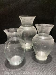 Hour Glass Vase Lot