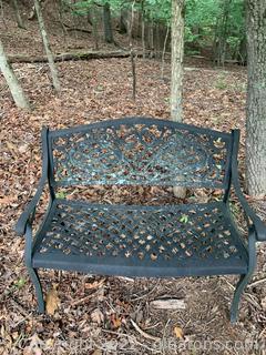 Metal Cast Aluminum Garden Bench