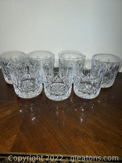 7 Waterford Crystal Lismore Bourbon Glasses