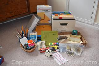 Office Supplies- Hanging Files- Clasp Envelopes- Highlighters and More!!!