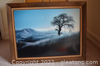 Framed Winter Print Landscape 