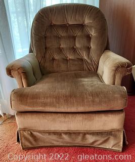 Nice and Comfortable Tufted Back Accent Chair-Swivels & Rocks