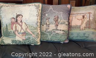 3 Nice Riddle and Cockrell History Related Throw Pillows