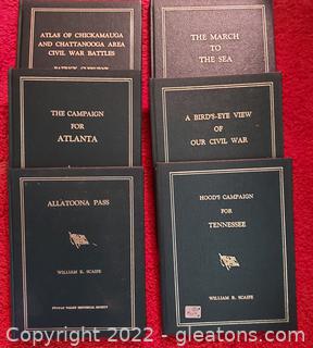 Collection of 6 Civil War Books by William R Scaife