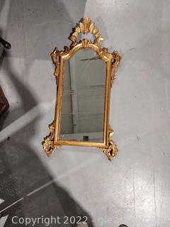 Very Ornate Gold Wall Mirror