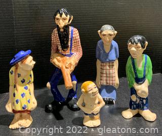 Five Ceramic Brayton Figurines