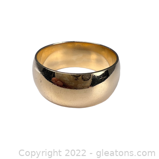Nice Men's 14K Yellow Gold Wide Band