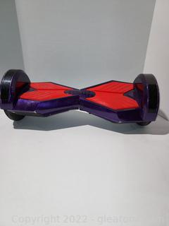 Purple and Red Hoverboard 8” Wheels, Storage Bag