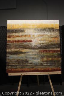 Modern Abstract Style Painted Canvas