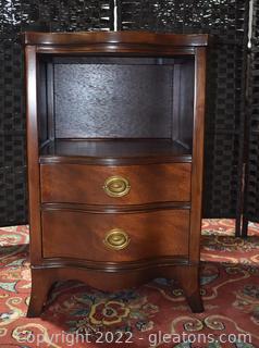 Drexel Travis Court Federal Style Two Drawer Night Stand