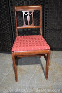 Early 20th Century Carved Back Dining Chair