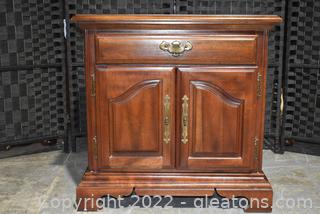 American Drew Cabinet End Table / Night Stand