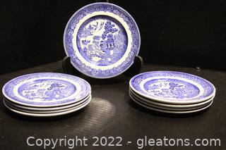 Johnson Bros Willow Bread & Butter Plates (9)