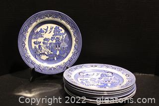 Blue Willow by Churchill Dinner Plates (8)