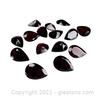 Loose Garnet Gemstones Pear Shape