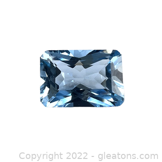 High Quality Loose Aquamarine Gemstone Radiant Cut