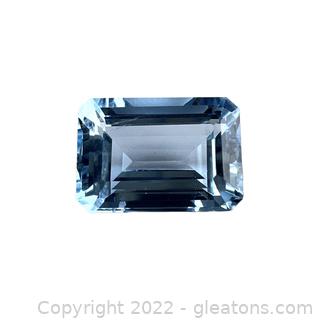 High Quality Loose Aquamarine Gemstone Emerald Cut