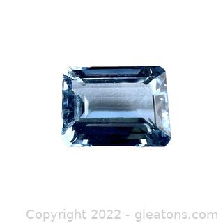 High Quality Loose Aquamarine Gemstone Emerald Cut